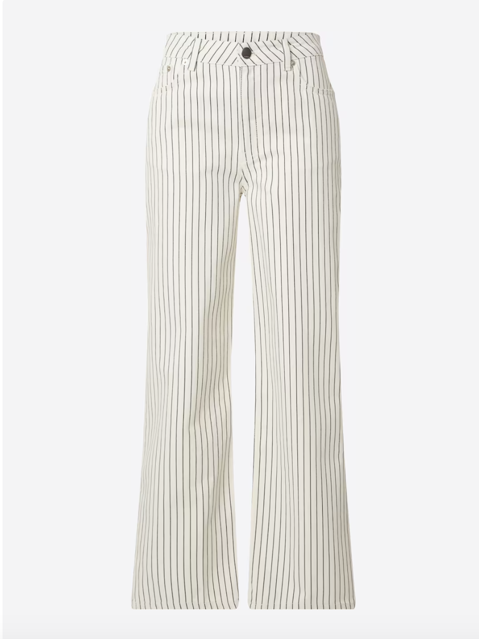 Gestreifte Jeans in Creme von LeGer