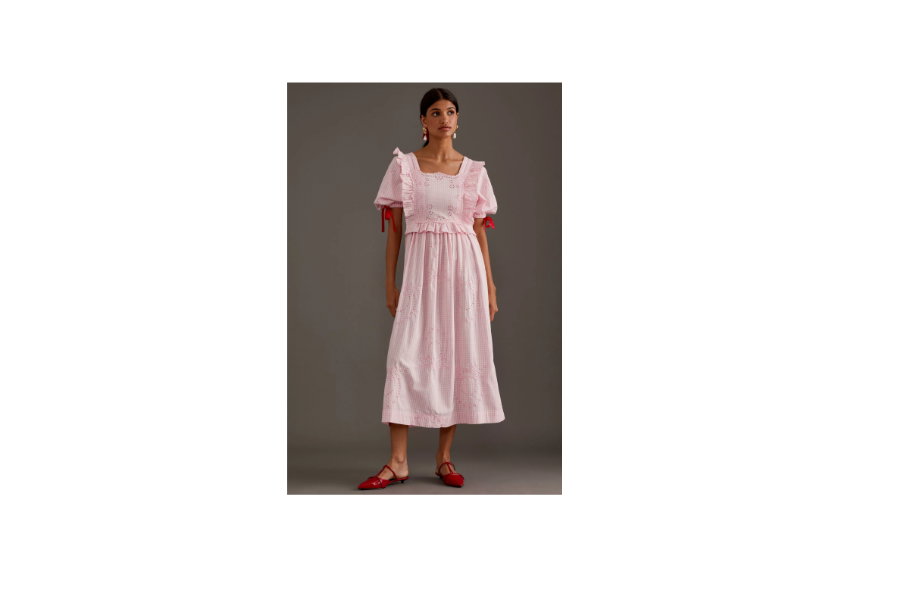 Rosa Kleid Anthropologie