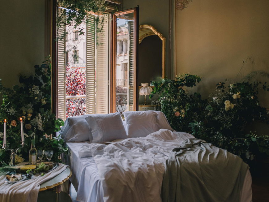 Schlafzimmer im Antik-Stil