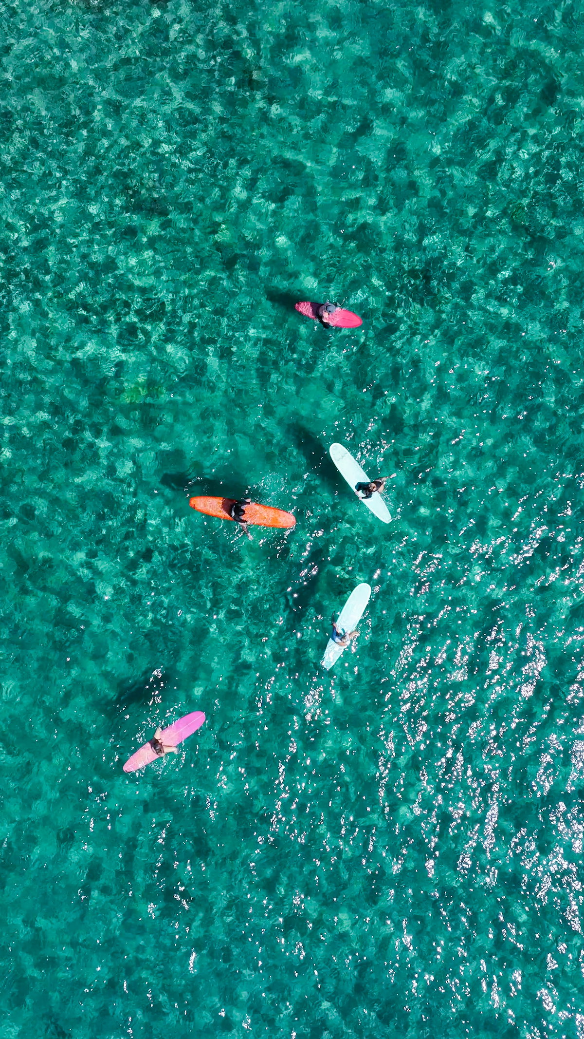 Surfer im Wasser