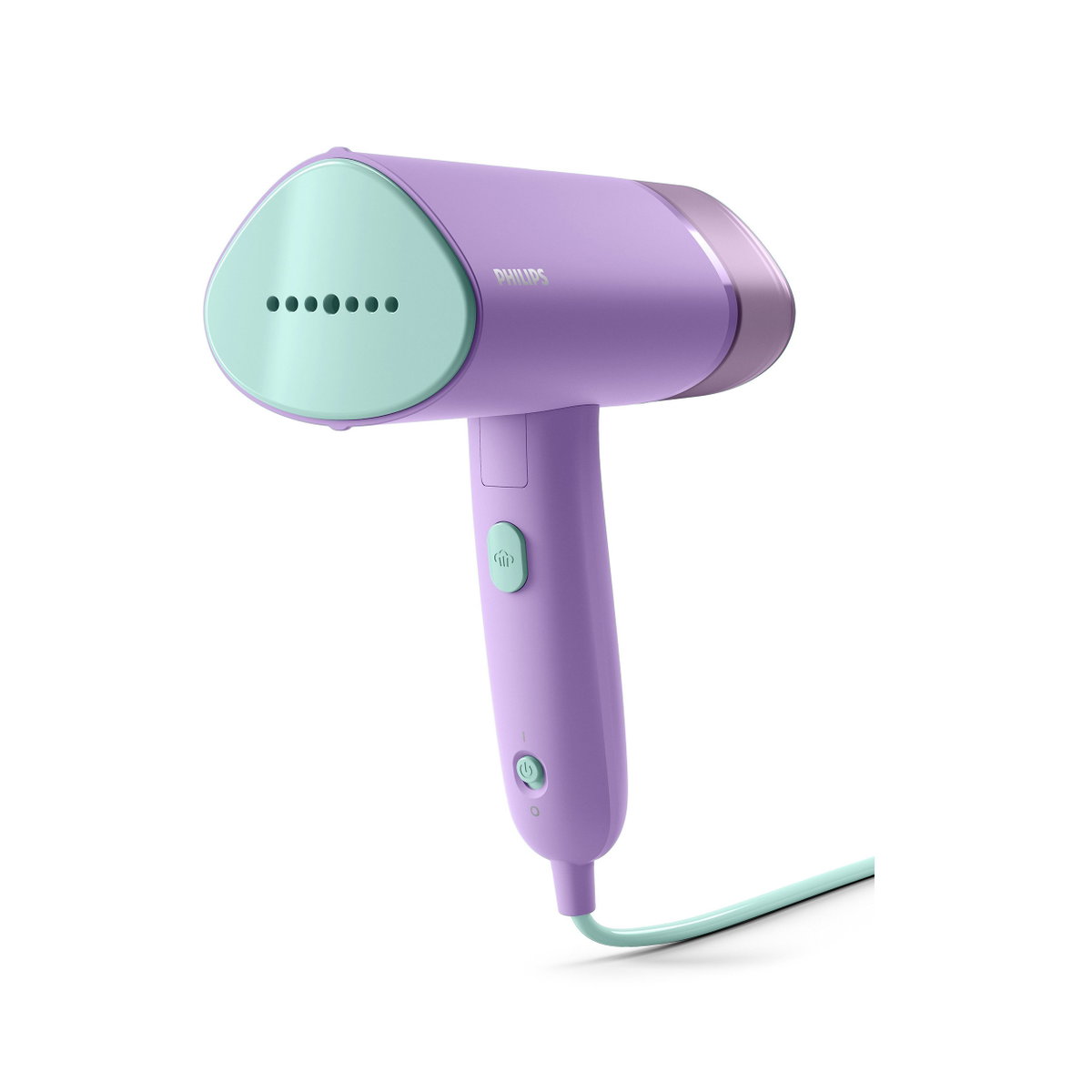 Ohne den Steamer von Philips gehen wir nicht mehr auf Reisen. Mit dem kunterbunten Must-have in praktischer Minigröße können wir nämlich all unsere Kleidungsstücke schonend glätten und selbst unterwegs auffrischen. Für ca. 40 Euro bekommst du unseren Liebling online.