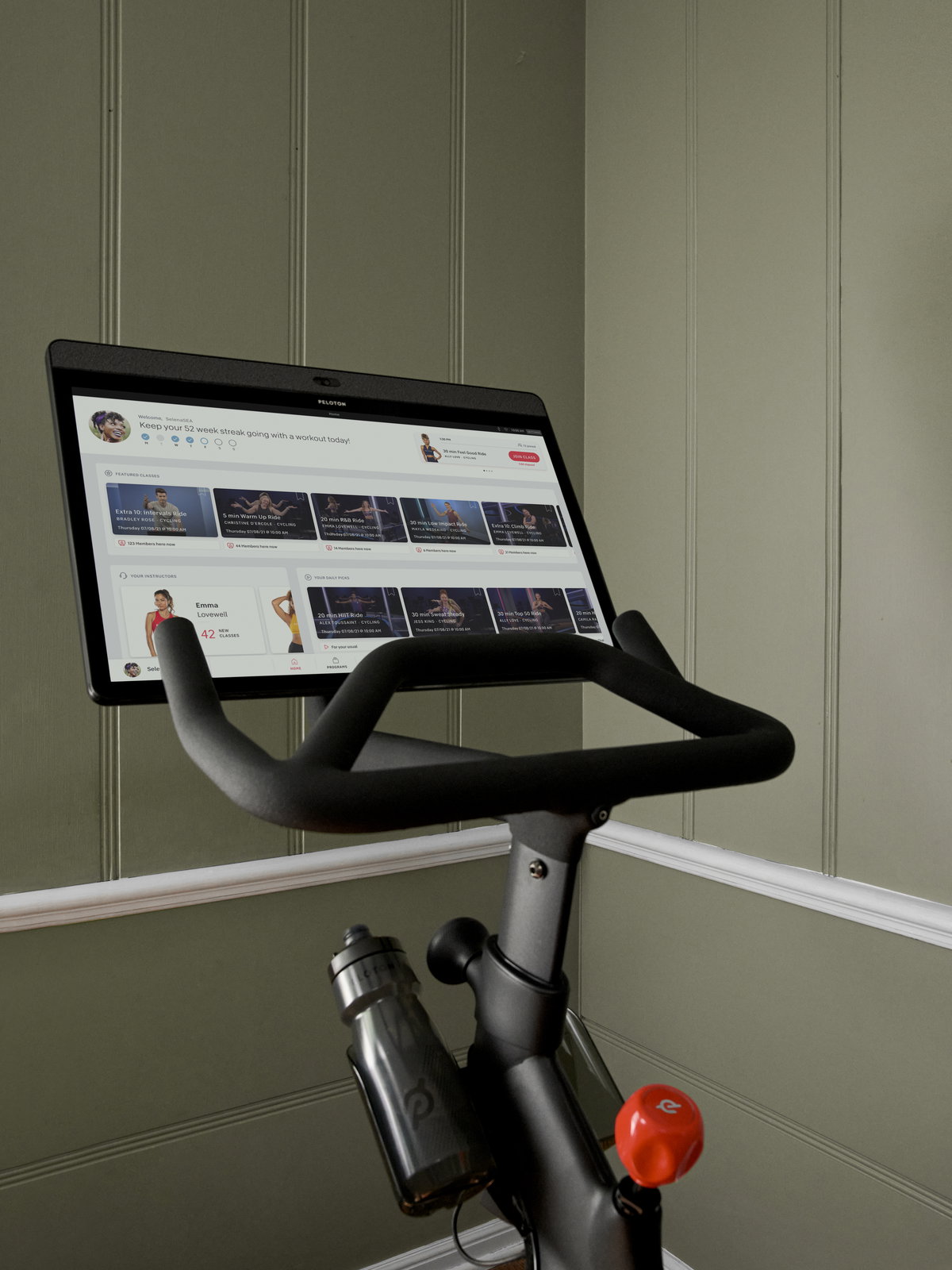 Peloton Bike Bildschirm