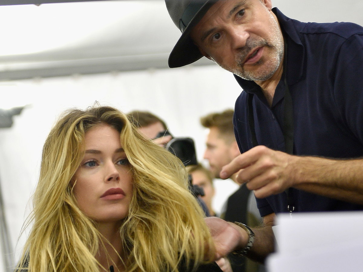 Doutzen Kros mit Friseur