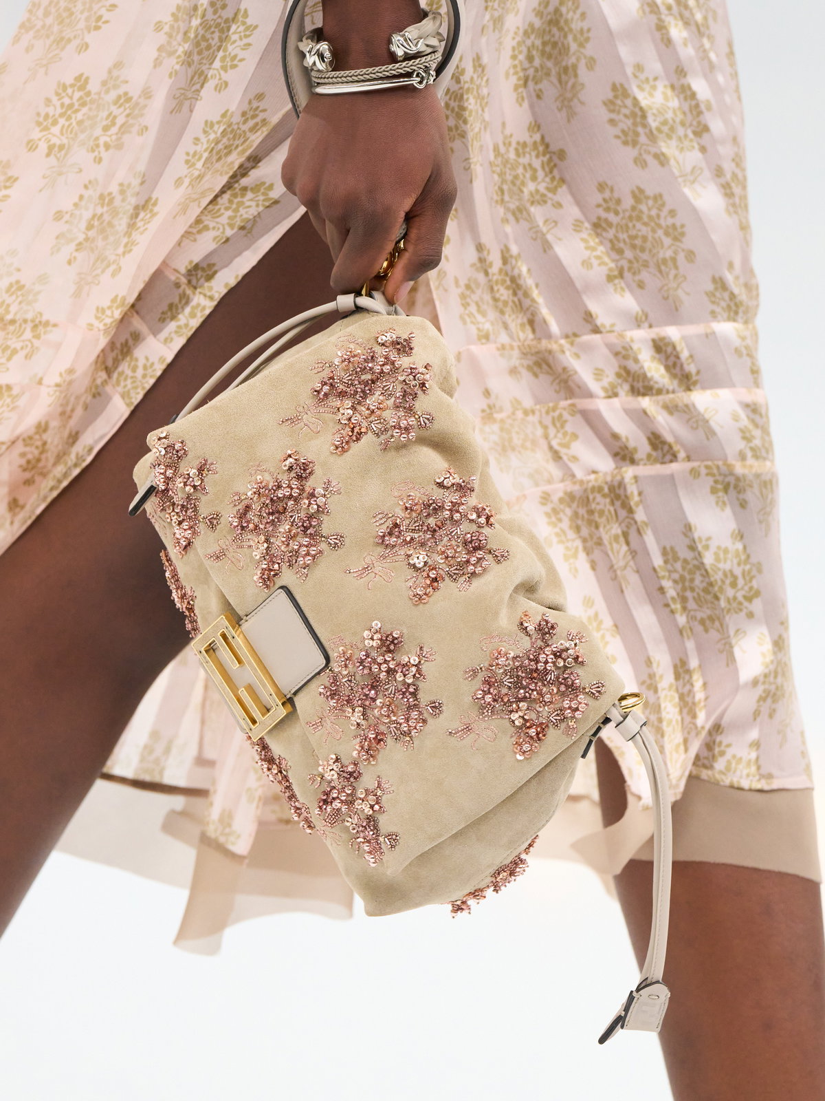 Fendi Mamma Baguette mit Stickerei
