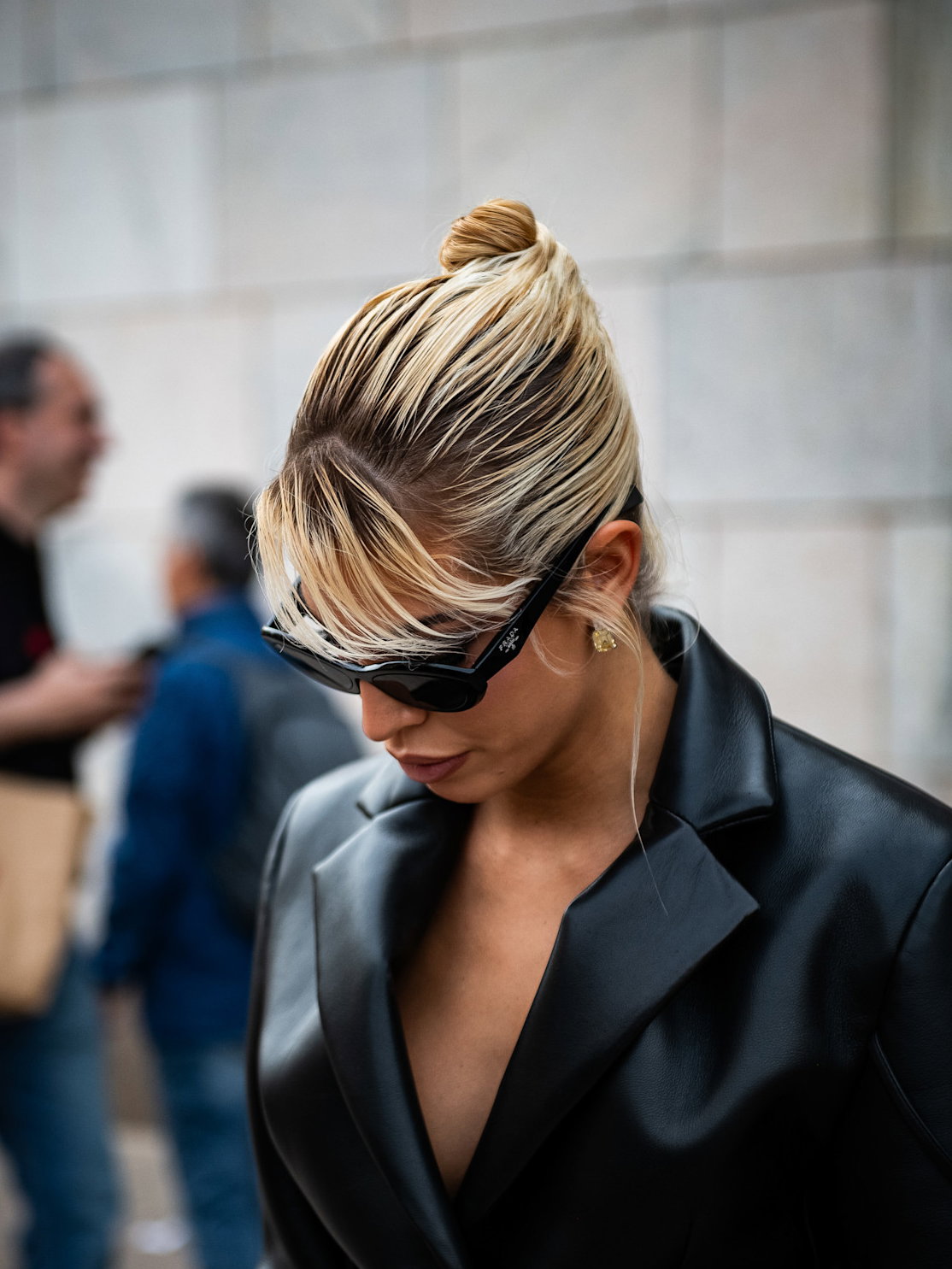 French Twist mit Pony