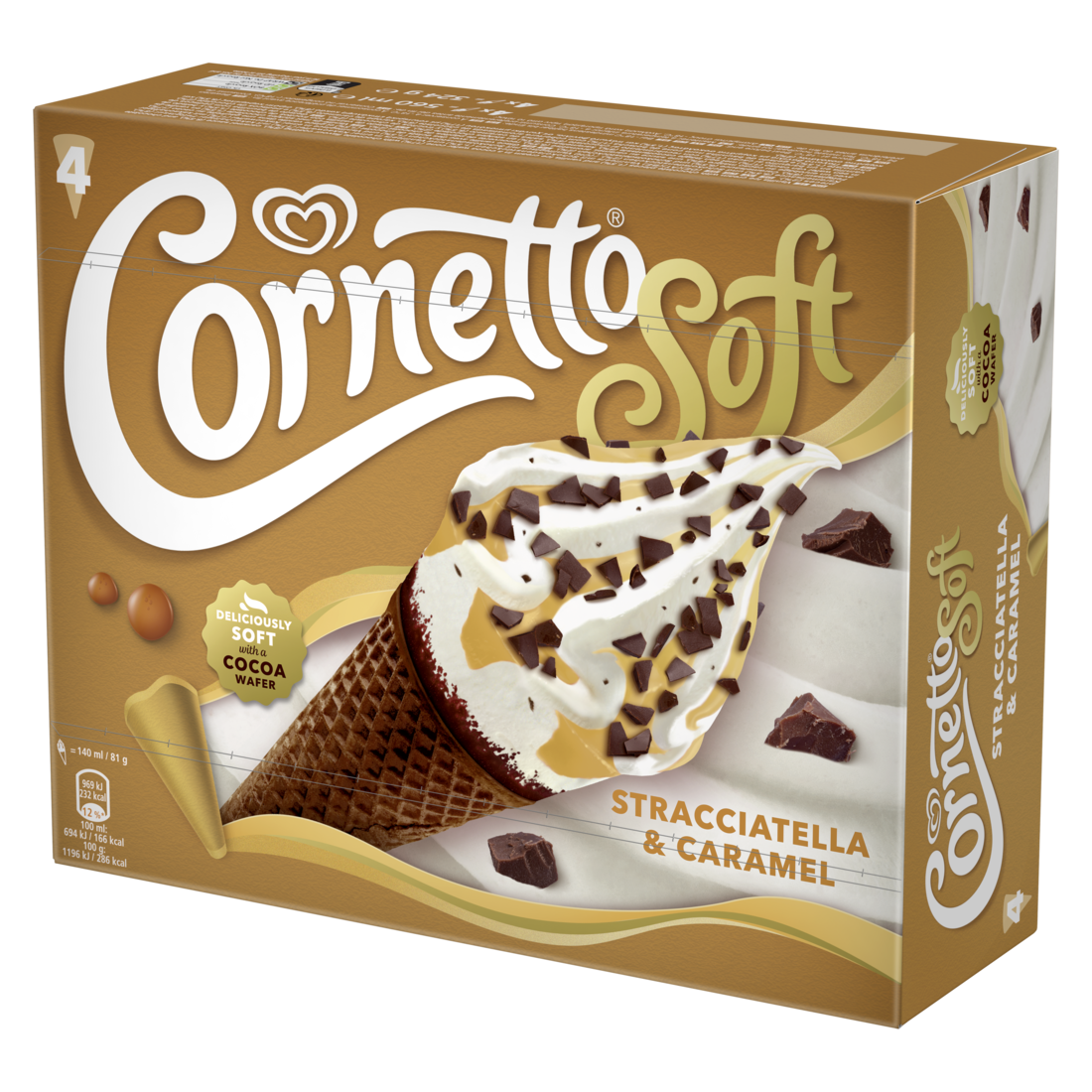 Langnese Cornetto Soft Stracciatella Caramel