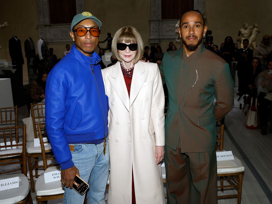 Pharrell Williams, Anna Wintour und Lewis Hamilton