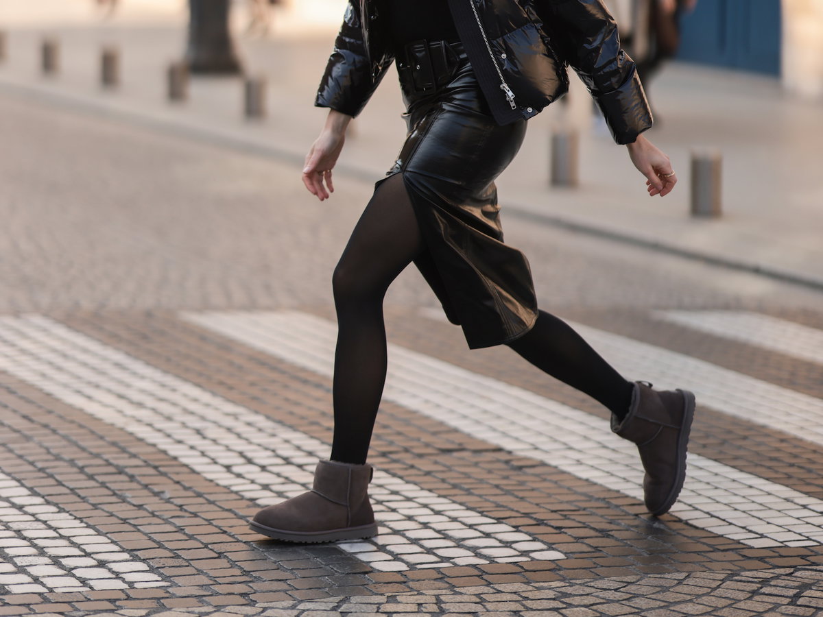 Frau in Ugg Boots