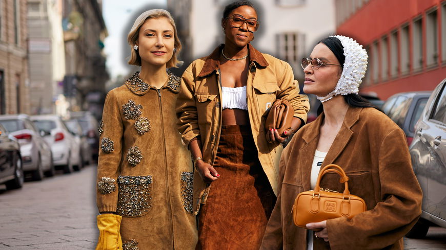 Suede Braun ist der Modetrend für den Frühling 2025