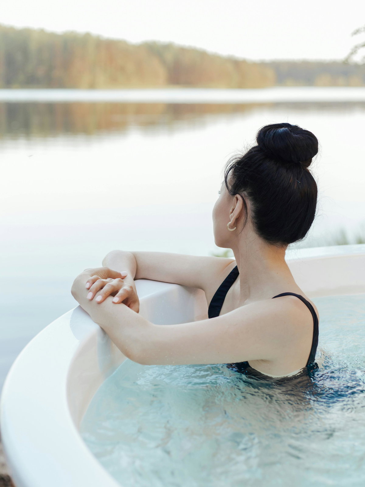 Frau beim Wellness