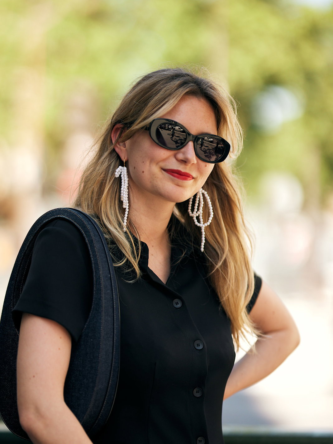Bow Earrings Perlen