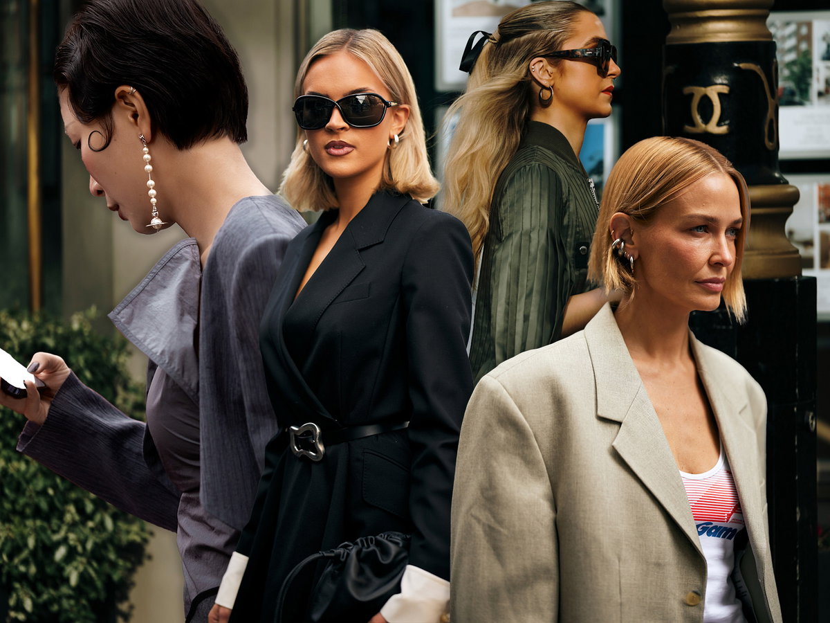 Stylische Frisuren-Ohrring-Looks
