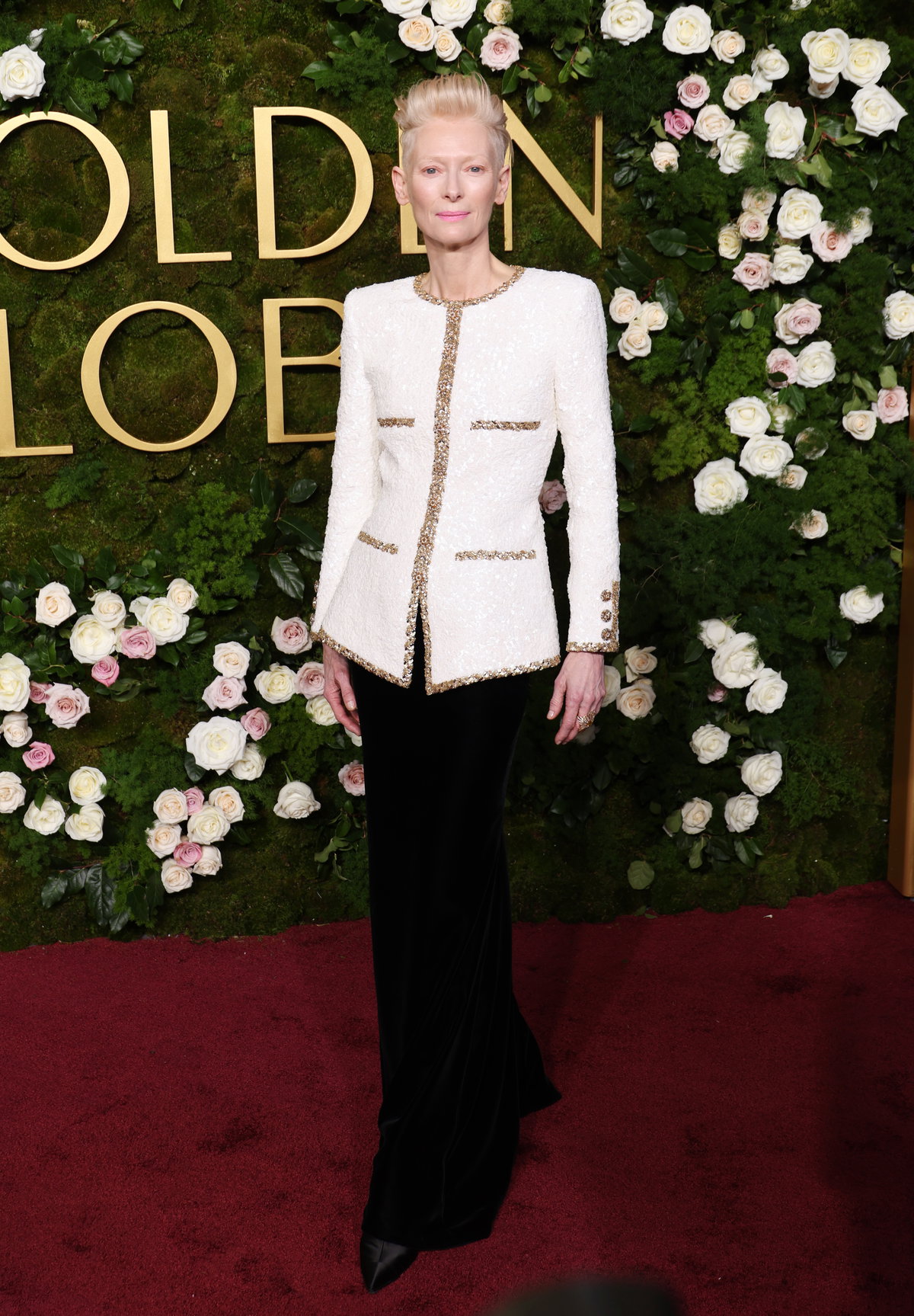 So elegant: Tilda Swinton in Chanel.