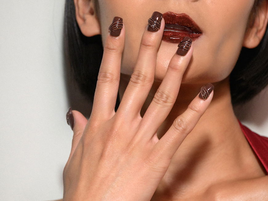 Monochrome 3D-Nails