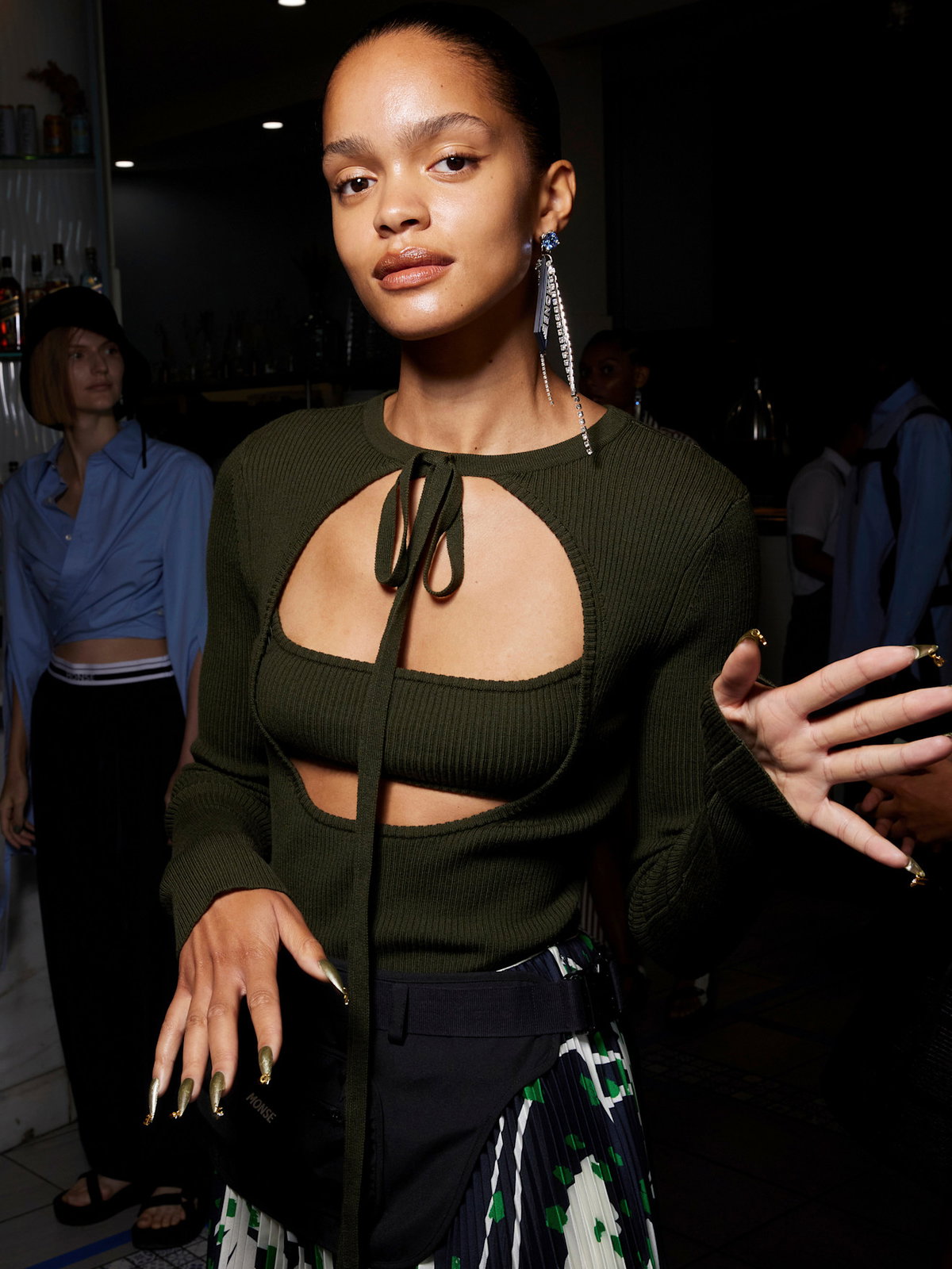 Olive Green Nails