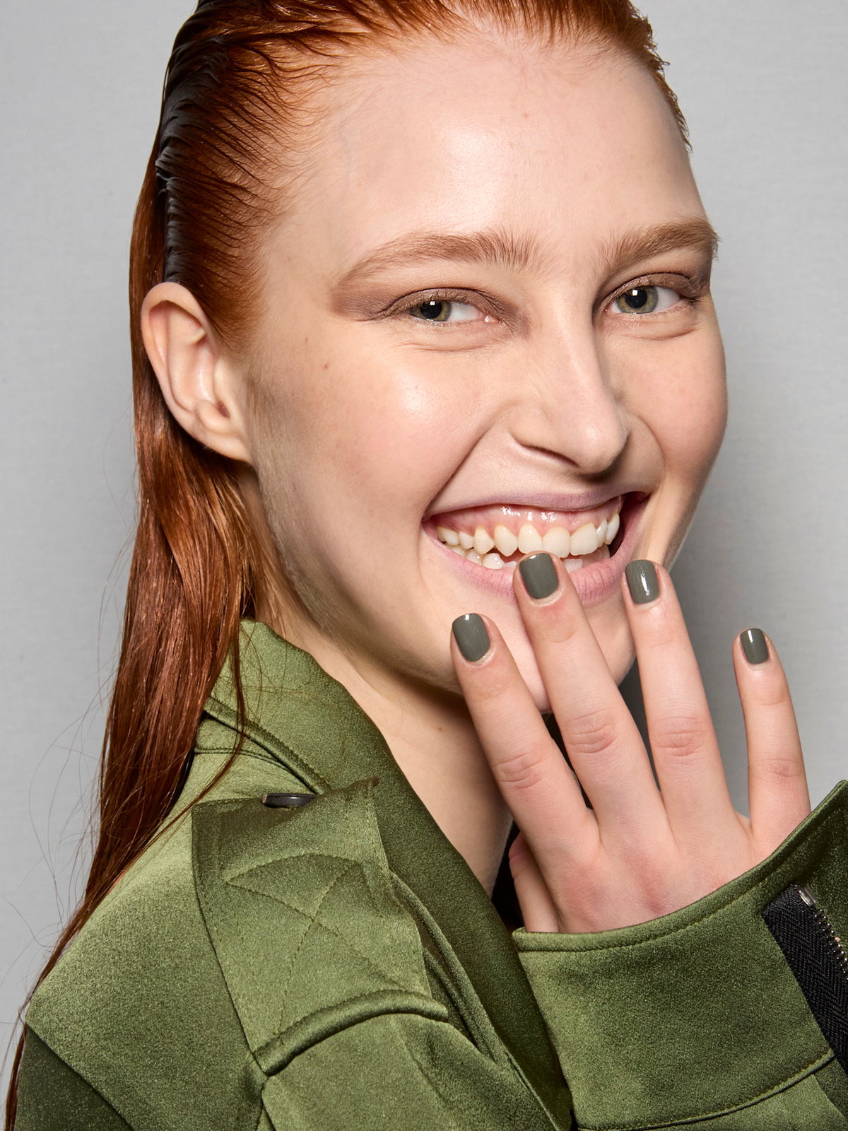 Olive Green Nails