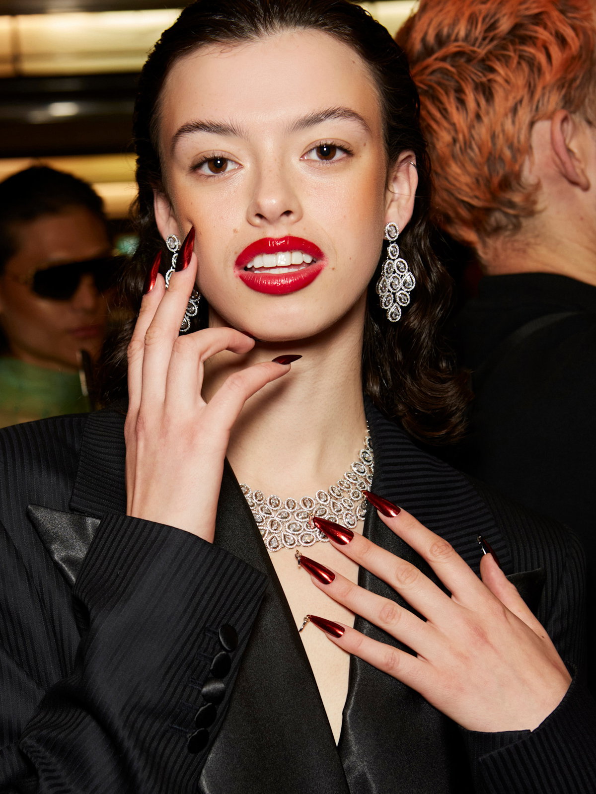 Red Chrome Nails