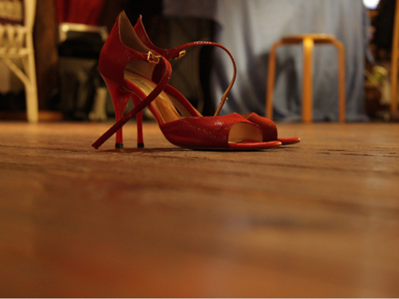 Rote Pumps