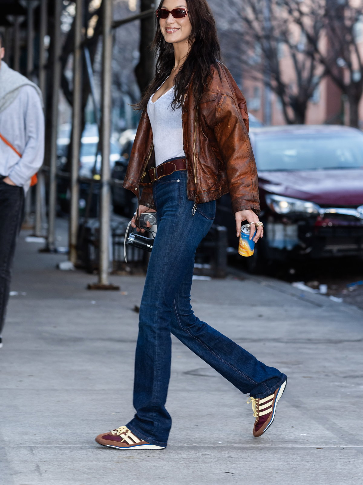 Bella Hadid in Adidas Sneaker