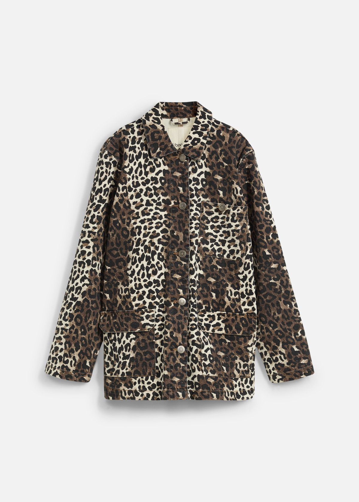 Der Leo-Print steckt diese Saison besonders großzügig sein Revier ab. So gibt das wilde Muster dem Utility-Jacket im Oversized-Look von bonprix ein trendiges Finish