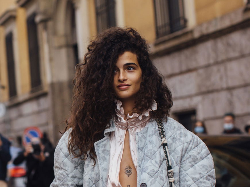 Curly hair