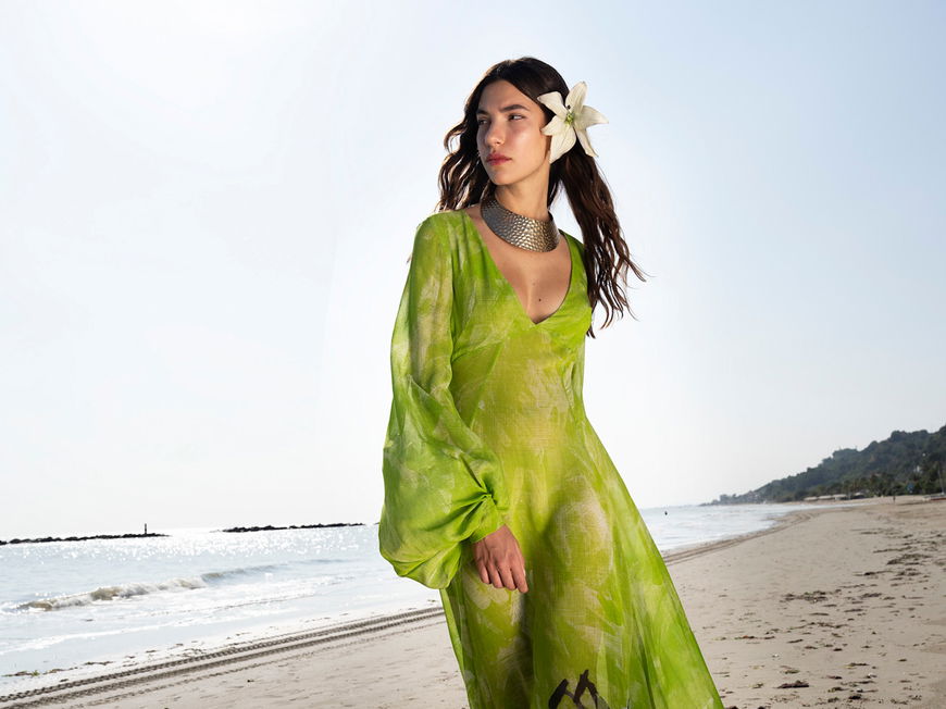 Model am Strand