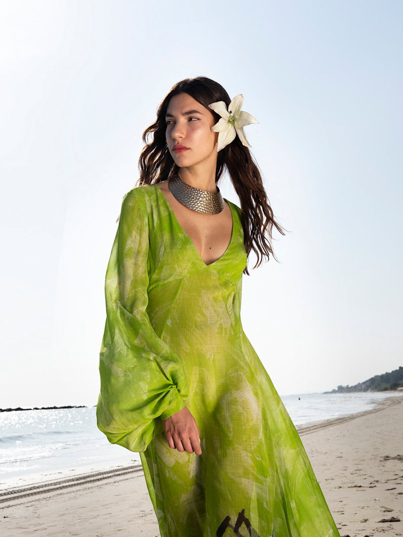Model am Strand