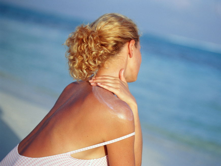 Frau am Strand