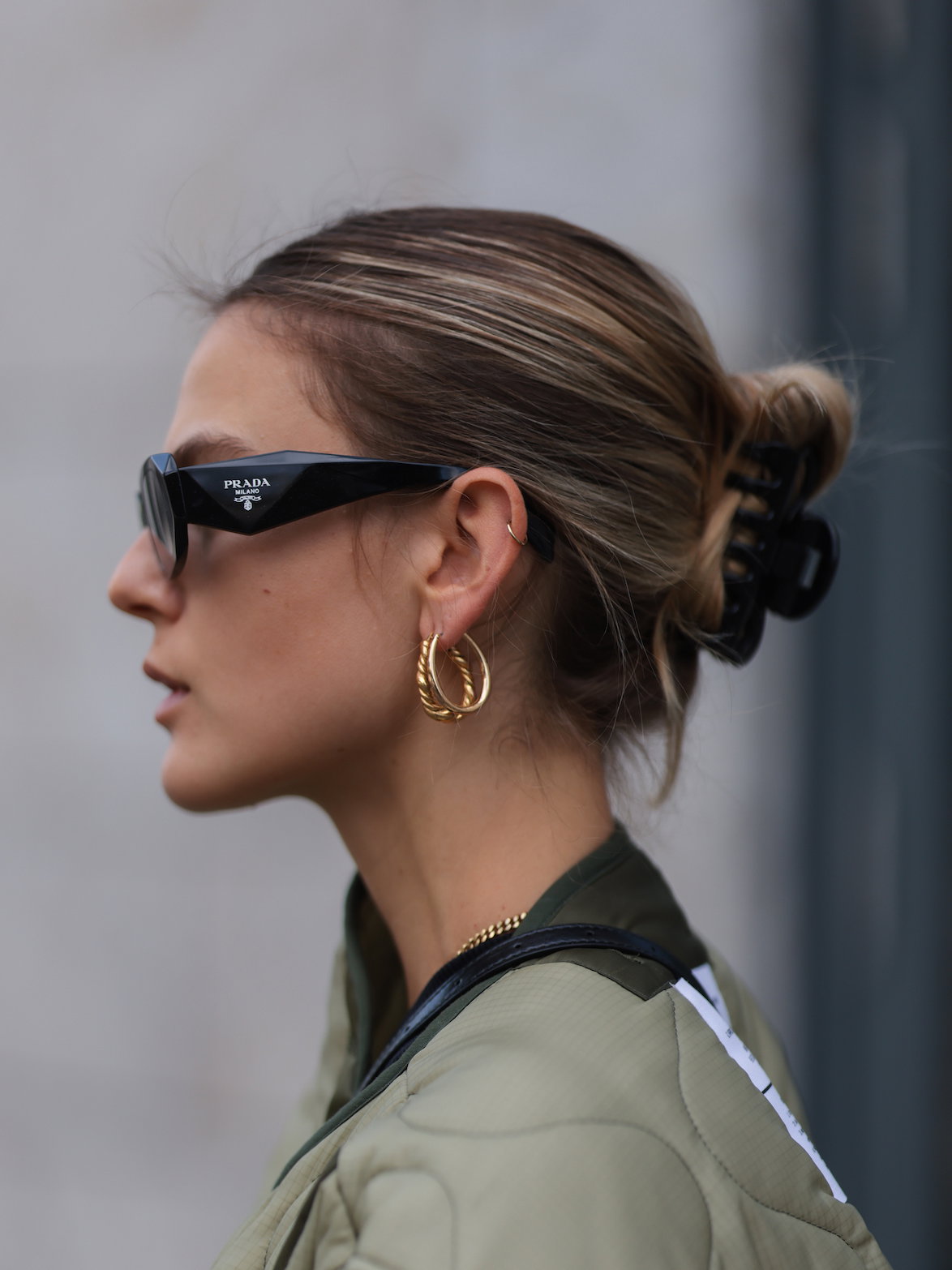Messy Claw Clip Bun