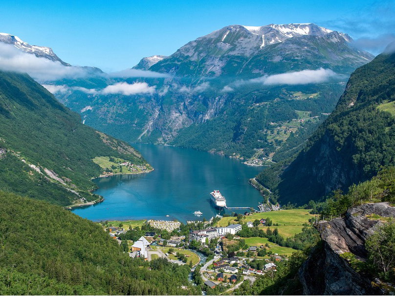 Die schöne Landschaft Norwegens