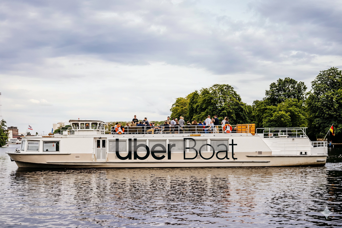 Uber Boat Lady Gaga Konzert