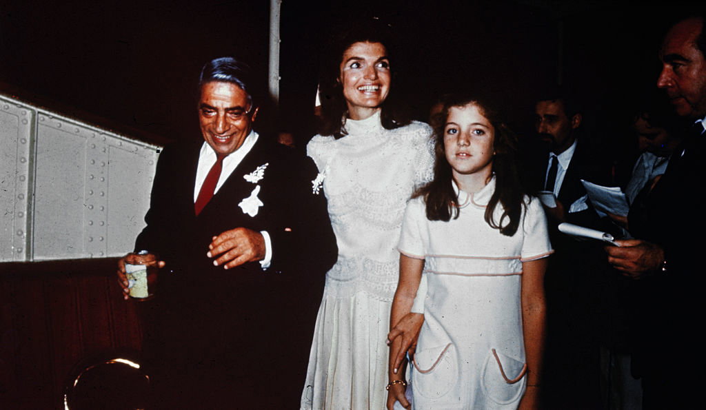 Jackie Kennedy bei ihrer Hochzeit mit Aristoteles Onassis