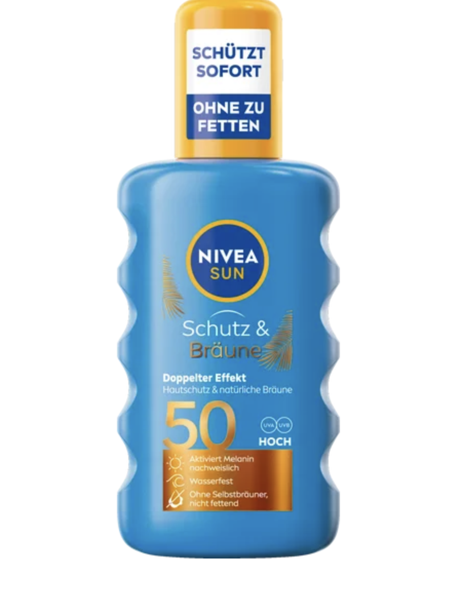 NIVEA SUN Schutz & Bräune Sonnenspray LSF 50
