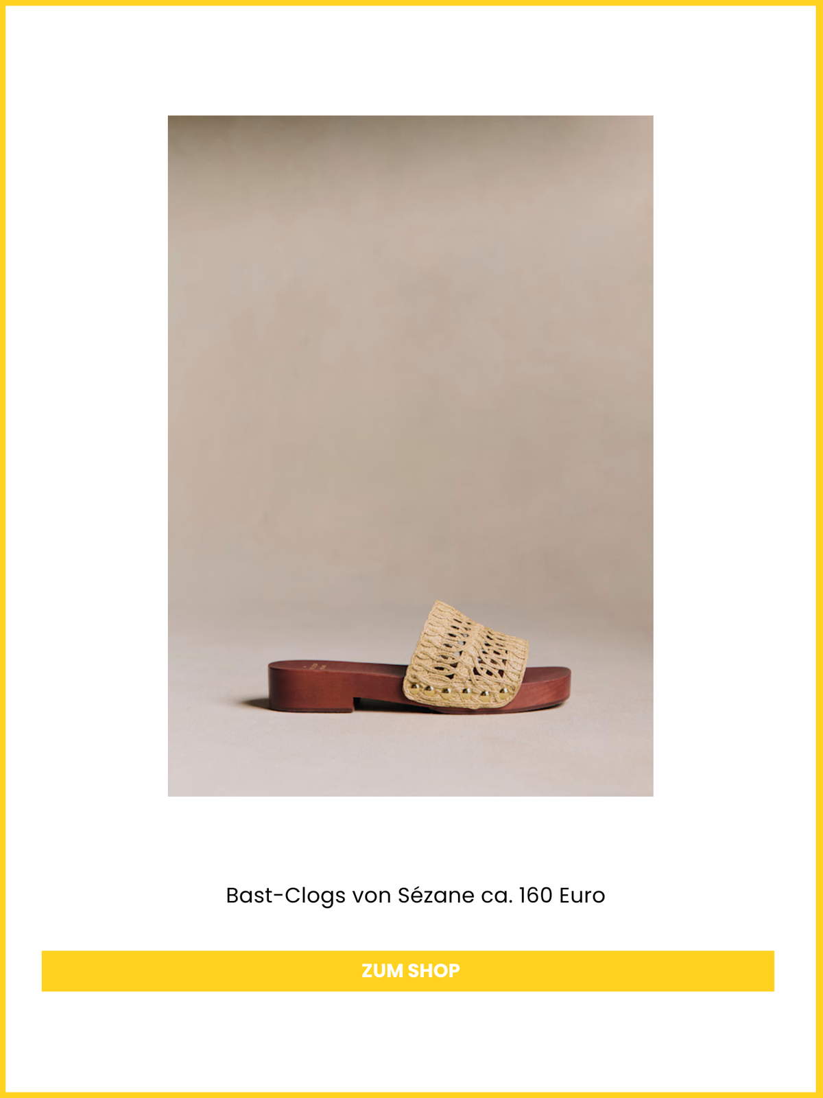 Sommer als Schuh: Die Sézane-Clogs werten 2026 jeden Look auf