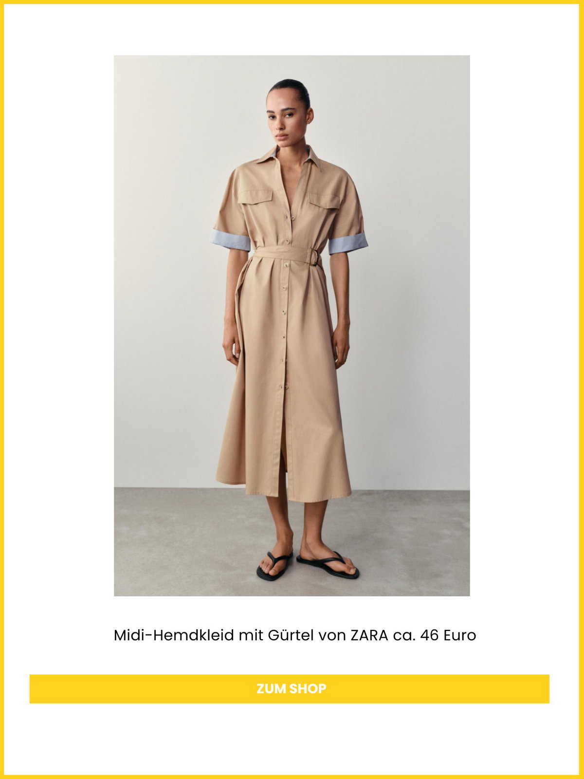Midi-Hemdkleid von ZARA