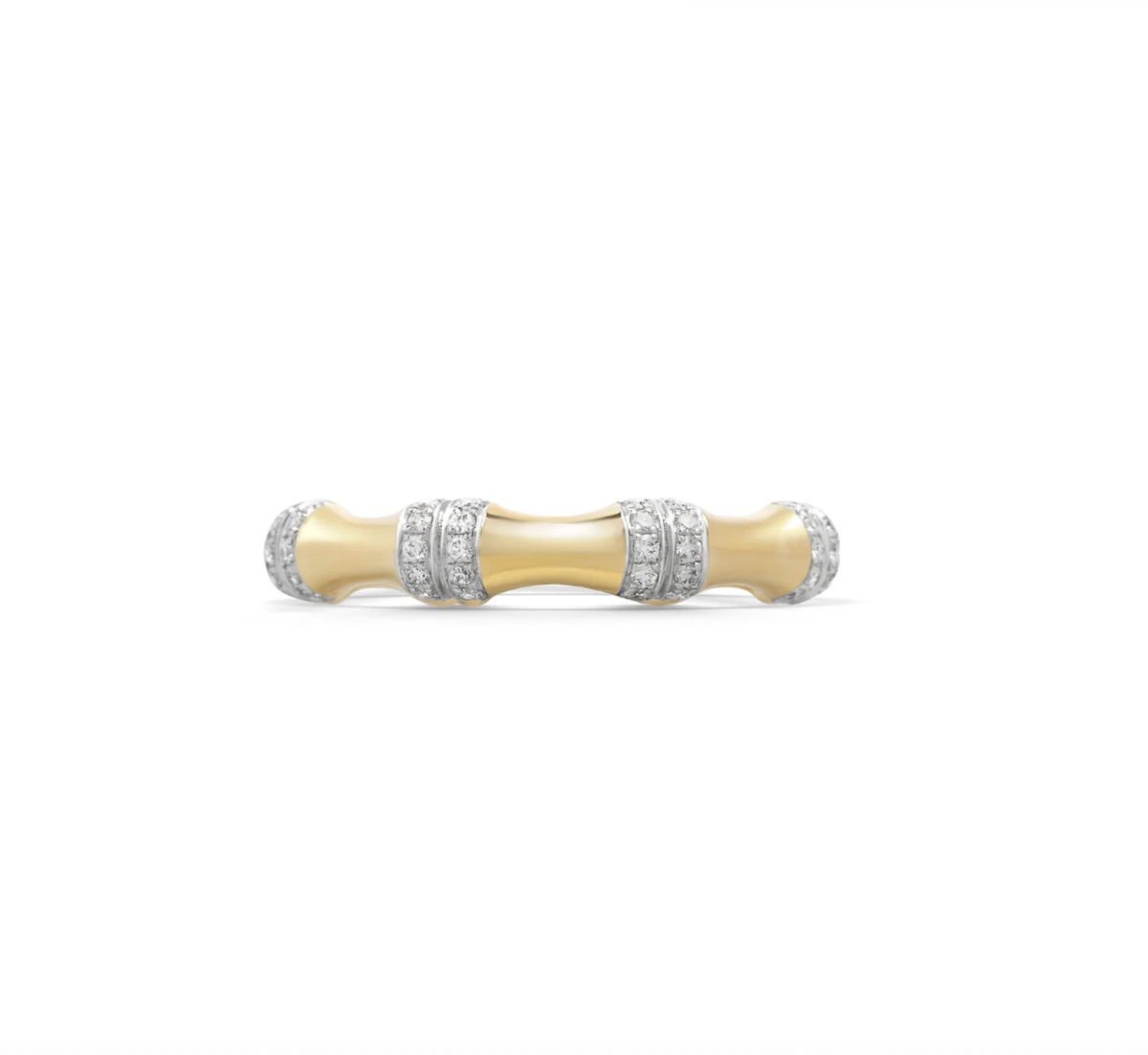 Von der geschwungenen Struktur des Zuckerrohrs inspiriert, ist dieser Ring perfekt zum Stacken.