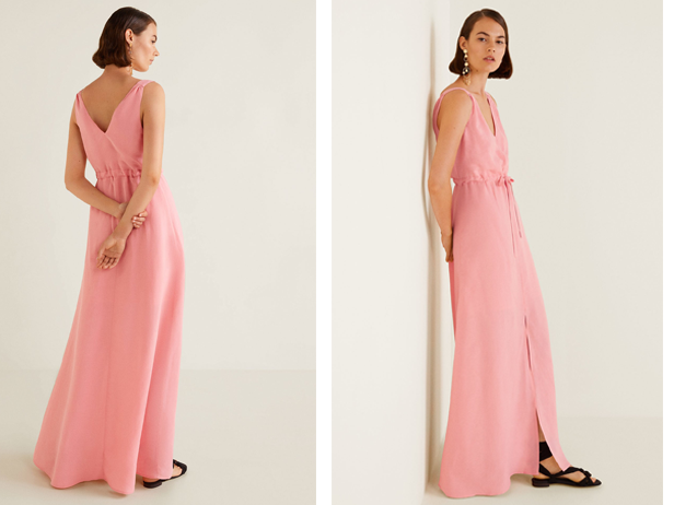 MANGO-Leinenkleid