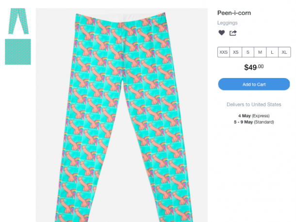 Diese -Penis-Leggins geht zu weit!