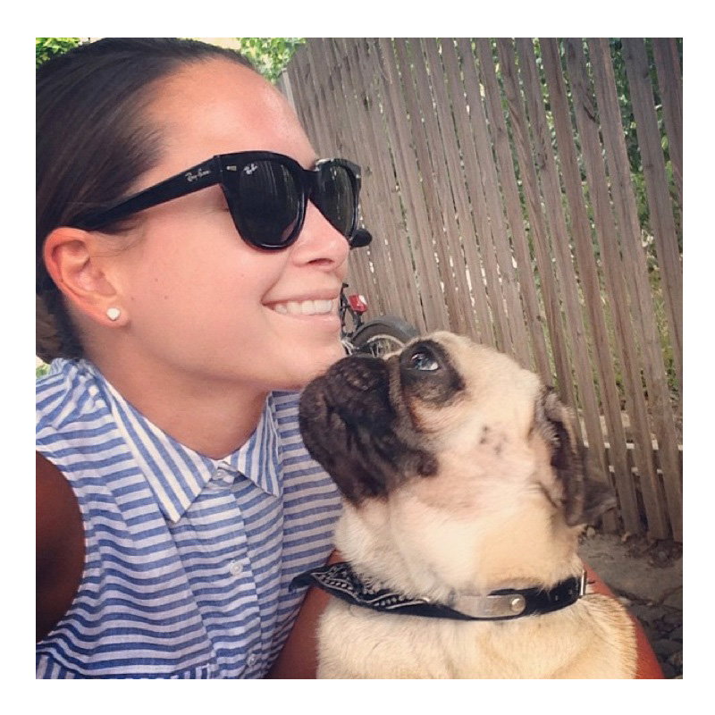 Mandy Capristo mit ihrem Liebling