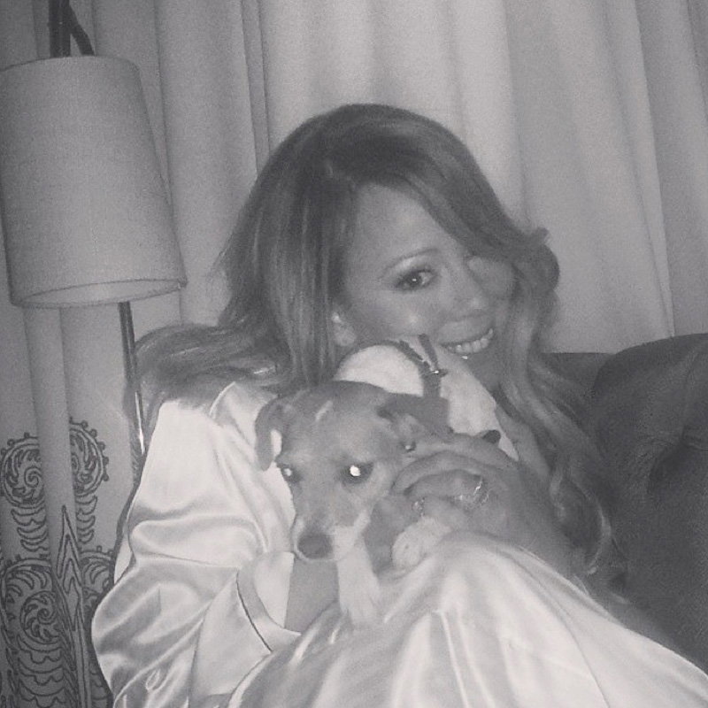 Mariah Carey mit Hund, auch sie liebt ausgefallene Namen