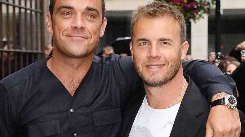 Männerliebe: Robbie Williams und Gary Barlow in "Shame"