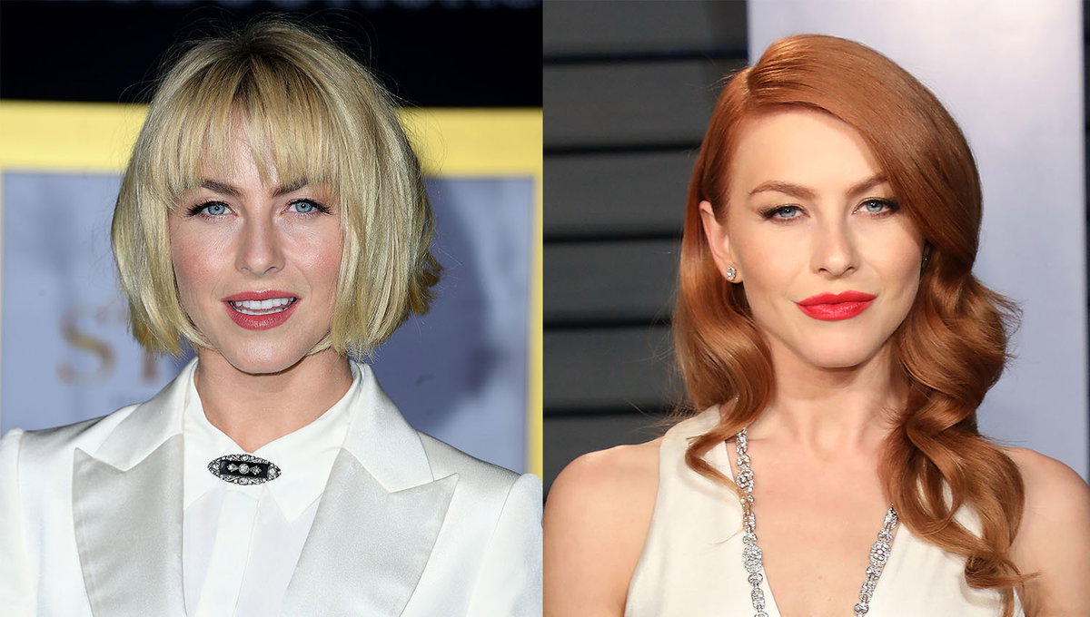 Und auch Julianne Hough bewies Mut, sie machte eine 180-Grad-Verwandlung durch: Von einer roten lockigen Mähne zum blonden, glatten Bob-Schnitt mit Fransen-Pony. So oder so, die Schauspielerin kann es tragen!