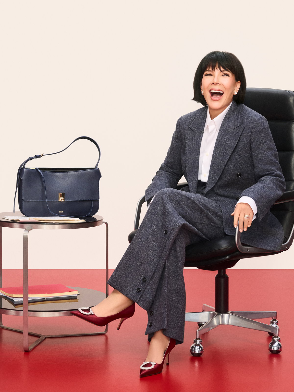 Kris Jenner Ferragamo Holiday Campaign
