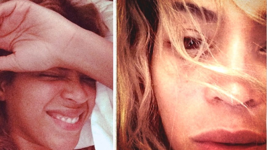Beyoncé ohne Make-up - so sieht sie sie nach dem Aufstehen aus