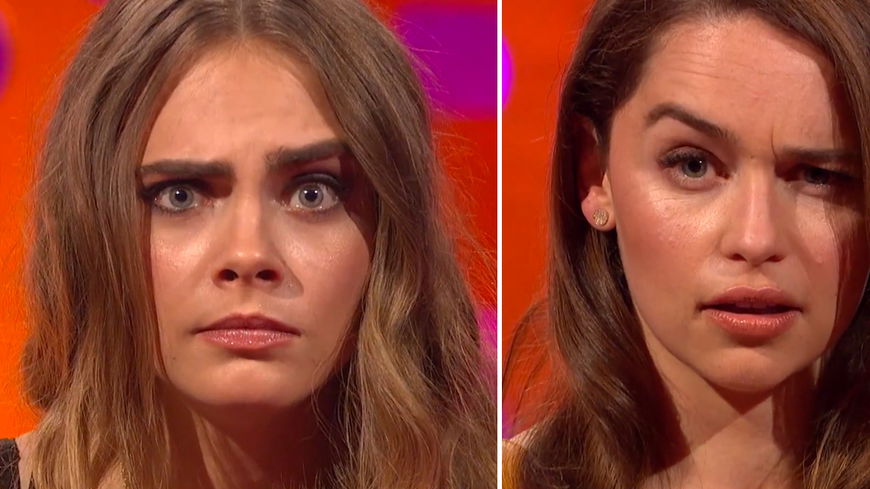 Video-Fun: Cara Delevingne und Emilia Clarke im Augenbrauen-Battle