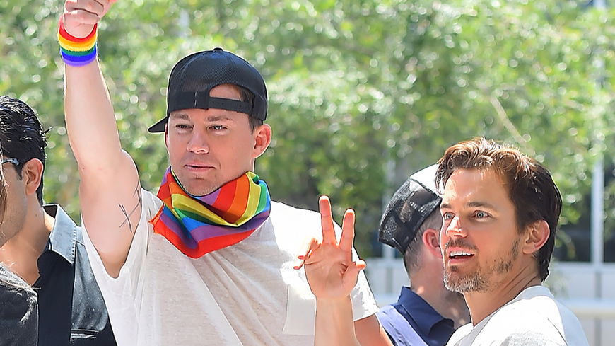 Magic Mike, bist du es? Channing Tatum & Matt Bomer mischen Gay Pride Parade auf
