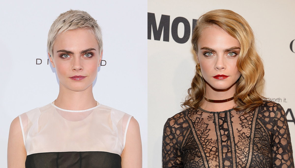 Cara Delevigne rockt den Pixie-Cut nun schon seit einiger Zeit und es sieht nicht so aus, als würde sie ihre langen Haare vermissen. Allerdings bringt sie Abwechslung in ihre Looks, indem sie hin und wieder zwischen Brünett und Blond wechselt. Uns gefällt ihr Look!