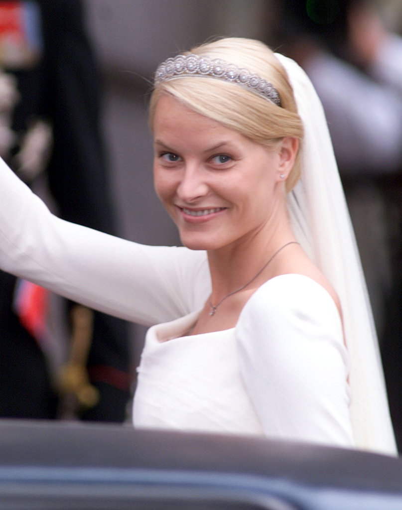 Mette-Marit bei ihrer Hochzeit 2001