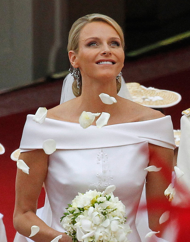 Charlene Wittstock's Hochzeitsfrisur