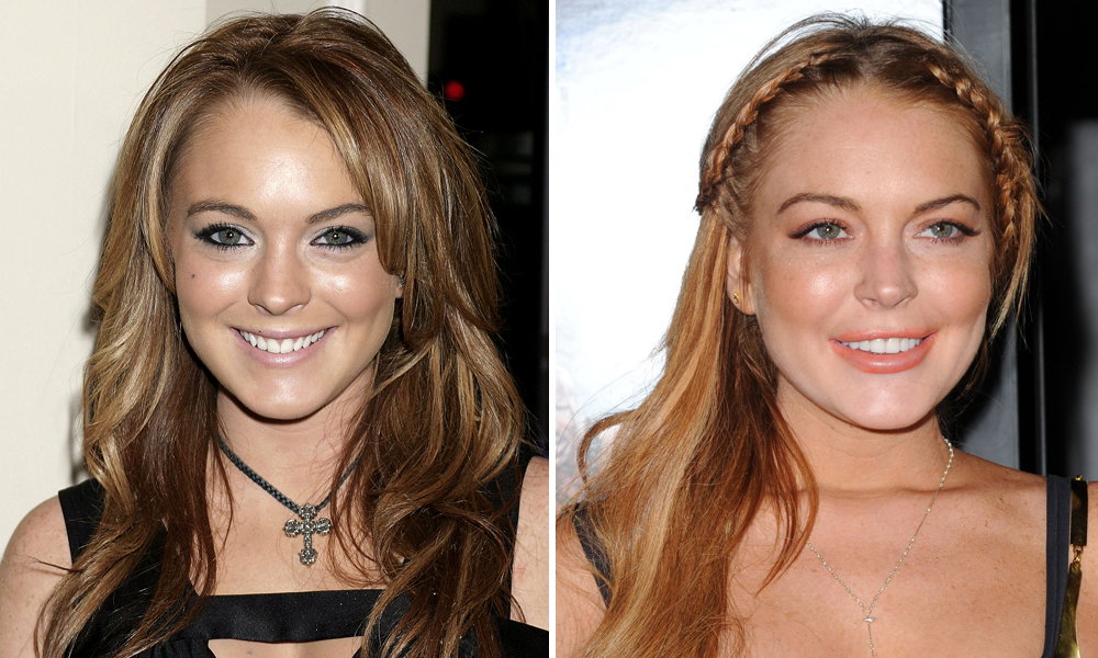 Lindsay Lohan früher heute